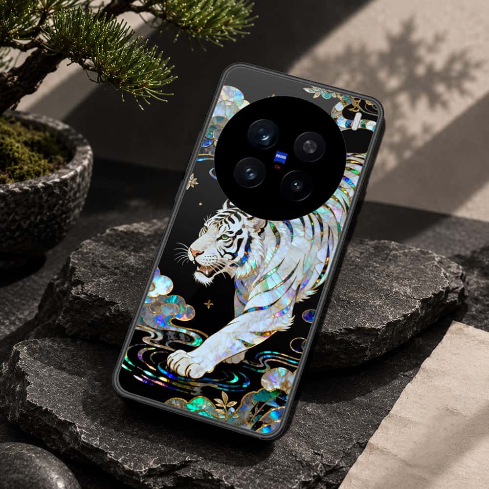 Vivo V7 Plus Cover - Pearl Dynasty Series - HQ Ultra Shine Premium Infinity Glass Soft Silicon Borders Case