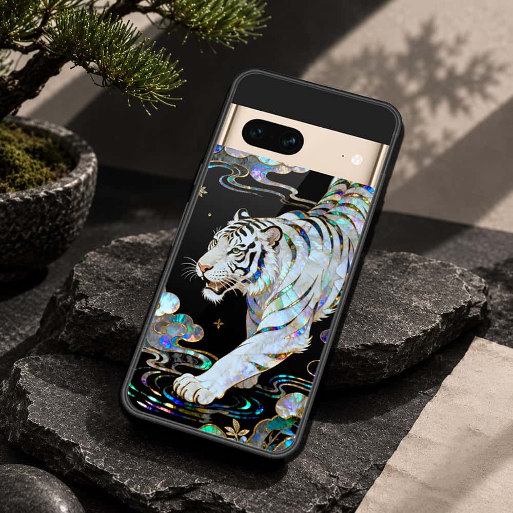 Google Pixel 7 Cover - Pearl Dynasty Series - HQ Ultra Shine Premium Infinity Glass Soft Silicon Borders Case