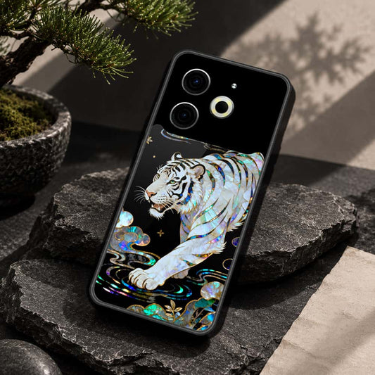 Tecno Pova 6 Cover - Pearl Dynasty Series - HQ Ultra Shine Premium Infinity Glass Soft Silicon Borders Case