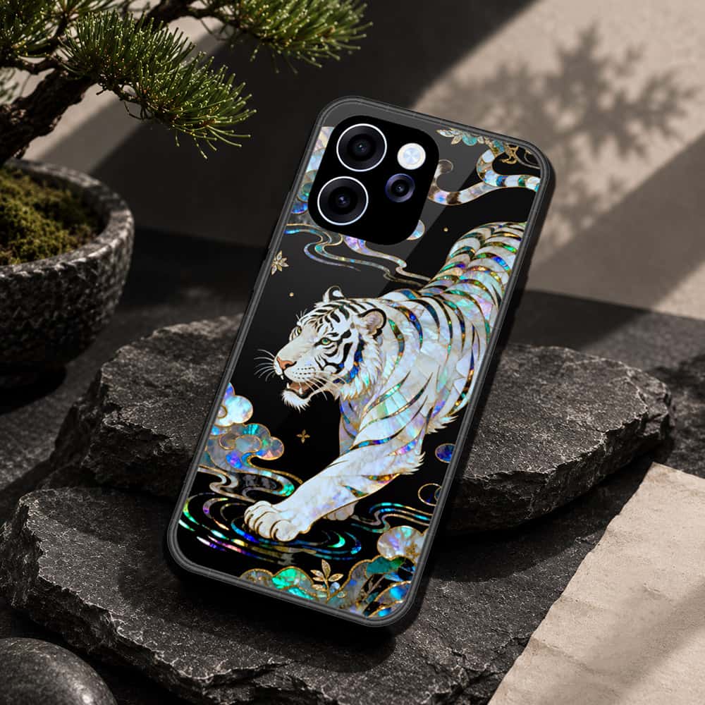 Oppo Reno 15F Cover - Pearl Dynasty Series - HQ Ultra Shine Premium Infinity Glass Soft Silicon Borders Case