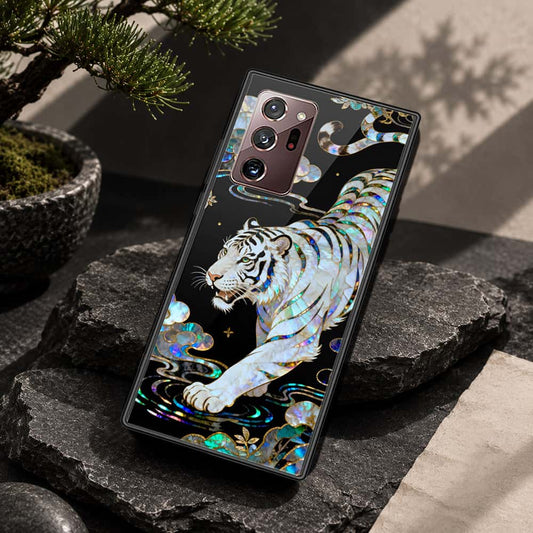 Samsung Galaxy Note 20 Ultra Cover - Pearl Dynasty Series - HQ Ultra Shine Premium Infinity Glass Soft Silicon Borders Case