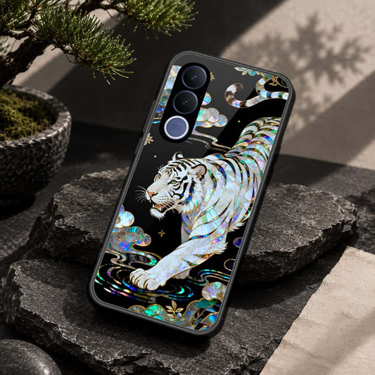 Vivo V70 FE Cover - Pearl Dynasty Series - HQ Ultra Shine Premium Infinity Glass Soft Silicon Borders Case