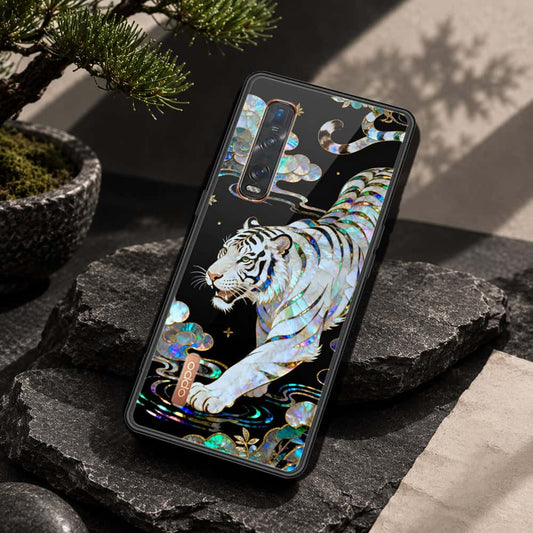Oppo Find X2 Pro Cover - Pearl Dynasty Series - HQ Ultra Shine Premium Infinity Glass Soft Silicon Borders Case