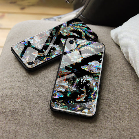 iPhone 18 - Pearl Dynasty Series - HQ Ultra Shine Premium Infinity Glass Soft Silicon Borders Case