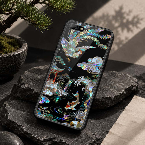 Huawei Y6 Prime 2018 Cover - Pearl Dynasty Series - HQ Ultra Shine Premium Infinity Glass Soft Silicon Borders Case