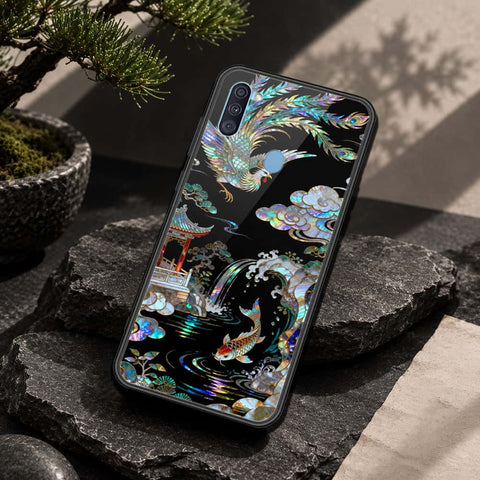 Samsung Galaxy M11 Cover - Pearl Dynasty Series - HQ Ultra Shine Premium Infinity Glass Soft Silicon Borders Case