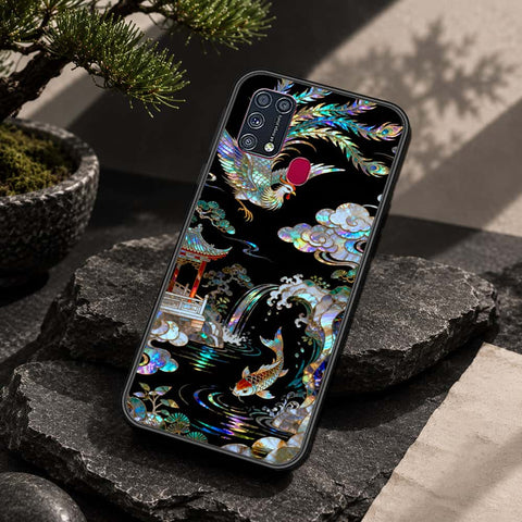 Samsung Galaxy M31 Cover - Pearl Dynasty Series - HQ Ultra Shine Premium Infinity Glass Soft Silicon Borders Case