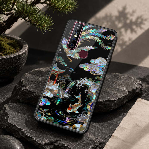 Vivo V15 Cover - Pearl Dynasty Series - HQ Ultra Shine Premium Infinity Glass Soft Silicon Borders Case