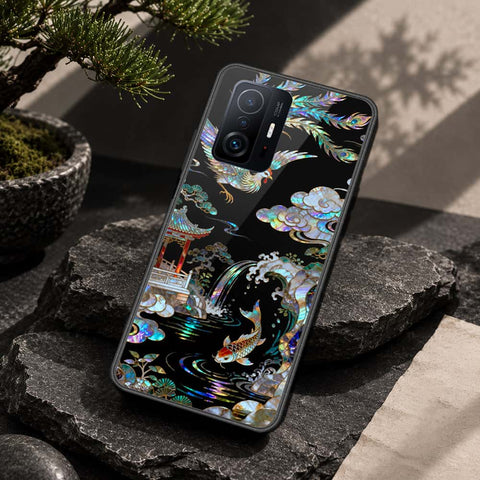 Xiaomi 11T Cover - Pearl Dynasty Series - HQ Ultra Shine Premium Infinity Glass Soft Silicon Borders Case
