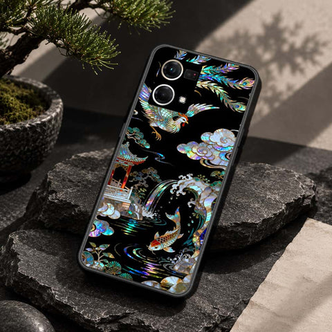 Oppo Reno 7 4G Cover - Pearl Dynasty Series - HQ Ultra Shine Premium Infinity Glass Soft Silicon Borders Case