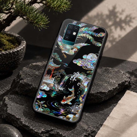Infinix Note 10 Cover - Pearl Dynasty Series - HQ Ultra Shine Premium Infinity Glass Soft Silicon Borders Case