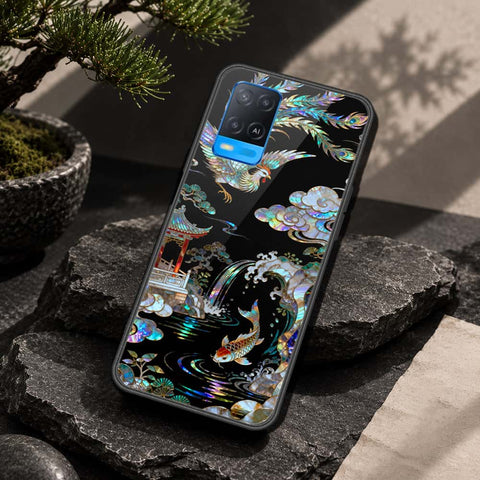 Oppo A54 4G Cover - Pearl Dynasty Series - HQ Ultra Shine Premium Infinity Glass Soft Silicon Borders Case