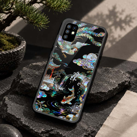 Infinix Hot 10 Cover - Pearl Dynasty Series - HQ Ultra Shine Premium Infinity Glass Soft Silicon Borders Case