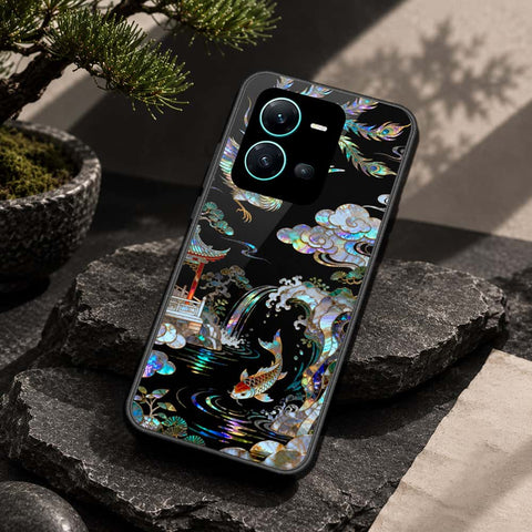 Vivo V25 5G Cover - Pearl Dynasty Series - HQ Ultra Shine Premium Infinity Glass Soft Silicon Borders Case
