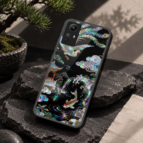Xiaomi Redmi Note 12S Cover - Pearl Dynasty Series - HQ Ultra Shine Premium Infinity Glass Soft Silicon Borders Case