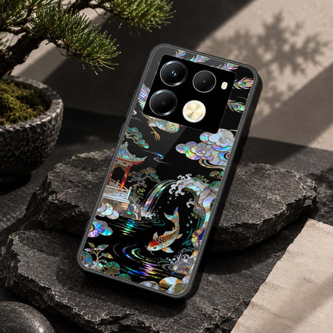 Infinix Note 40 Pro Cover - Pearl Dynasty Series - HQ Ultra Shine Premium Infinity Glass Soft Silicon Borders Case