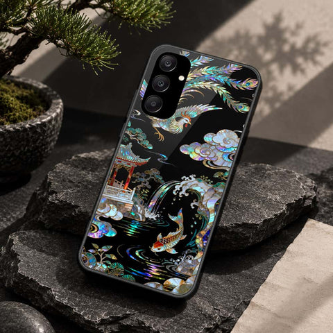 Samsung Galaxy A25 5G Cover - Pearl Dynasty Series - HQ Ultra Shine Premium Infinity Glass Soft Silicon Borders Case
