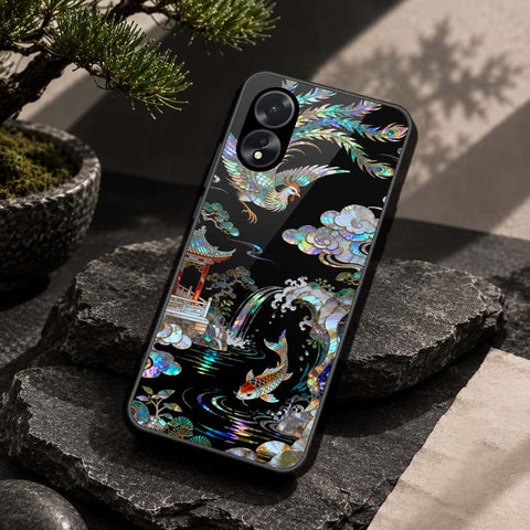 Oppo A18 Cover - Pearl Dynasty Series - HQ Ultra Shine Premium Infinity Glass Soft Silicon Borders Case