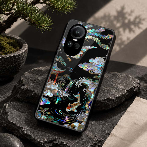 Oppo Reno 10 Pro Cover - Pearl Dynasty Series - HQ Ultra Shine Premium Infinity Glass Soft Silicon Borders Case