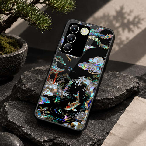 Vivo Y100 4G Cover - Pearl Dynasty Series - HQ Ultra Shine Premium Infinity Glass Soft Silicon Borders Case
