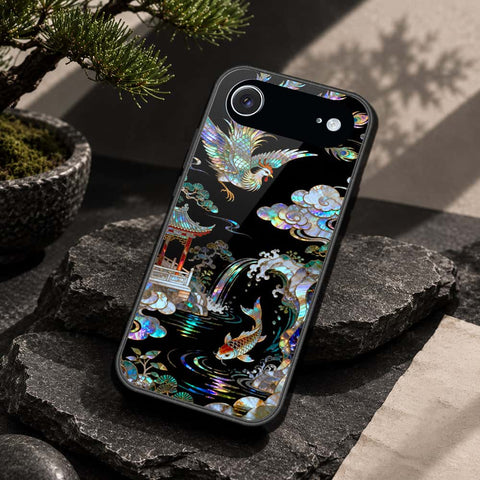iPhone 18 Air - Pearl Dynasty Series - HQ Ultra Shine Premium Infinity Glass Soft Silicon Borders Case