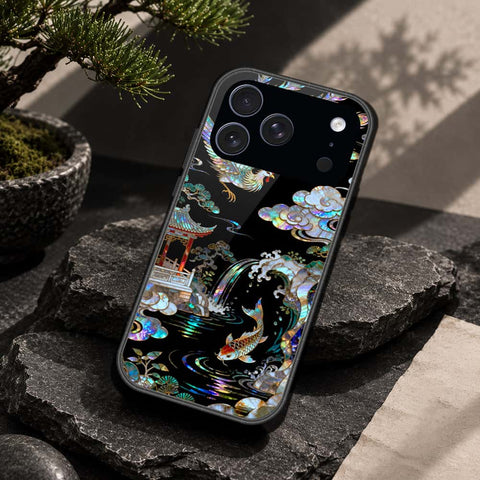 iPhone 17 Pro - Pearl Dynasty Series - HQ Ultra Shine Premium Infinity Glass Soft Silicon Borders Case