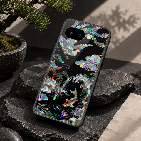 Google Pixel 9a Cover - Pearl Dynasty Series - HQ Ultra Shine Premium Infinity Glass Soft Silicon Borders Case