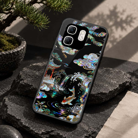 Infinix Hot 50i Cover - Pearl Dynasty Series - HQ Ultra Shine Premium Infinity Glass Soft Silicon Borders Case