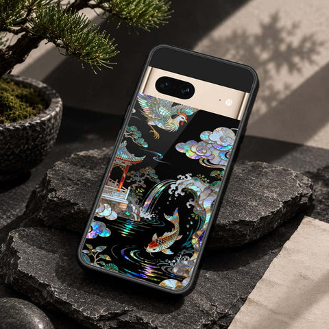 Google Pixel 7 Cover - Pearl Dynasty Series - HQ Ultra Shine Premium Infinity Glass Soft Silicon Borders Case