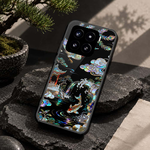 Xiaomi 15 Cover - Pearl Dynasty Series - HQ Ultra Shine Premium Infinity Glass Soft Silicon Borders Case