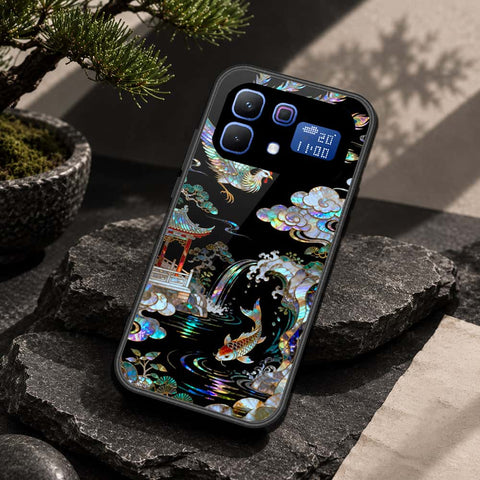 Infinix Note 60 Cover - Pearl Dynasty Series - HQ Ultra Shine Premium Infinity Glass Soft Silicon Borders Case