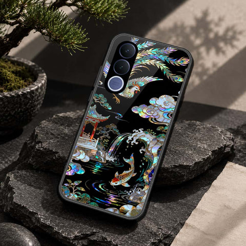 Vivo V70 FE Cover - Pearl Dynasty Series - HQ Ultra Shine Premium Infinity Glass Soft Silicon Borders Case