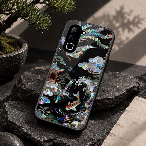 Infinix Hot 70 Cover - Pearl Dynasty Series - HQ Ultra Shine Premium Infinity Glass Soft Silicon Borders Case