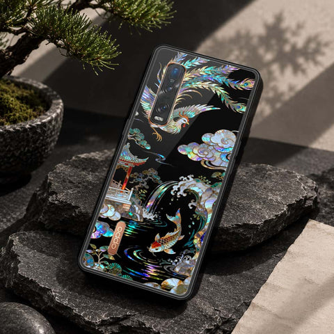 Oppo Find X2 Pro Cover - Pearl Dynasty Series - HQ Ultra Shine Premium Infinity Glass Soft Silicon Borders Case