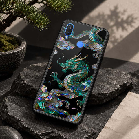 Huawei Y9 2019 Cover - Pearl Dynasty Series - HQ Ultra Shine Premium Infinity Glass Soft Silicon Borders Case