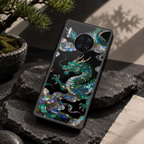 Huawei Mate 30 Pro Cover - Pearl Dynasty Series - HQ Ultra Shine Premium Infinity Glass Soft Silicon Borders Case