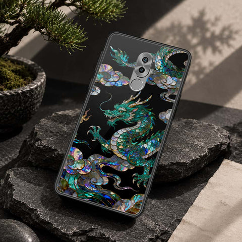 Huawei Honor 6X Cover - Pearl Dynasty Series - HQ Ultra Shine Premium Infinity Glass Soft Silicon Borders Case