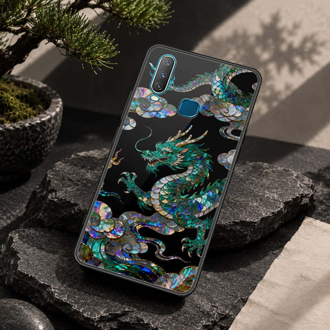 Vivo Y15 Cover - Pearl Dynasty Series - HQ Ultra Shine Premium Infinity Glass Soft Silicon Borders Case