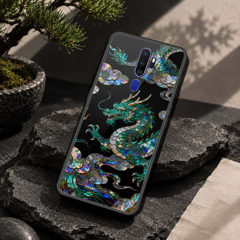 Oppo A5 2020 Cover - Pearl Dynasty Series - HQ Ultra Shine Premium Infinity Glass Soft Silicon Borders Case