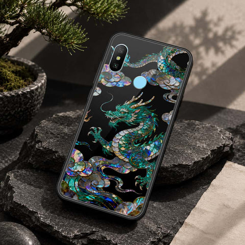 Redmi 6 Pro Cover - Pearl Dynasty Series - HQ Ultra Shine Premium Infinity Glass Soft Silicon Borders Case