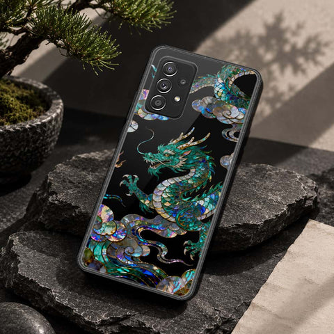 Samsung Galaxy A52 Cover - Pearl Dynasty Series - HQ Ultra Shine Premium Infinity Glass Soft Silicon Borders Case