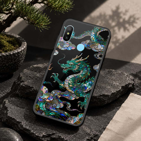 Xiaomi Redmi Note 6 Pro Cover - Pearl Dynasty Series - HQ Ultra Shine Premium Infinity Glass Soft Silicon Borders Case