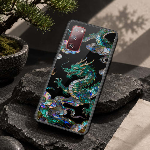 Samsung Galaxy S20 FE Cover - Pearl Dynasty Series - HQ Ultra Shine Premium Infinity Glass Soft Silicon Borders Case