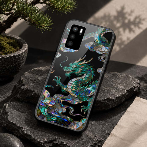 Oppo A16 Cover - Pearl Dynasty Series - HQ Ultra Shine Premium Infinity Glass Soft Silicon Borders Case