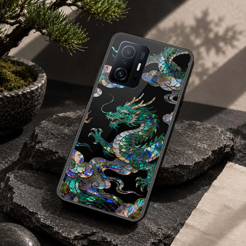 Xiaomi 11T Cover - Pearl Dynasty Series - HQ Ultra Shine Premium Infinity Glass Soft Silicon Borders Case