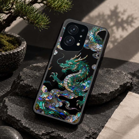 Oppo Find X5 Pro Cover - Pearl Dynasty Series - HQ Ultra Shine Premium Infinity Glass Soft Silicon Borders Case