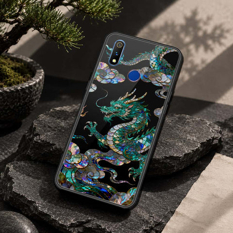 Realme 3 Cover - Pearl Dynasty Series - HQ Ultra Shine Premium Infinity Glass Soft Silicon Borders Case