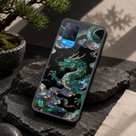 Oppo A54 4G Cover - Pearl Dynasty Series - HQ Ultra Shine Premium Infinity Glass Soft Silicon Borders Case