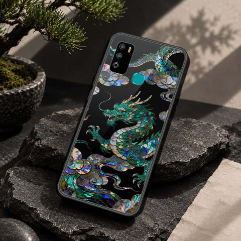 Infinix Hot 9 Play Cover - Pearl Dynasty Series - HQ Ultra Shine Premium Infinity Glass Soft Silicon Borders Case