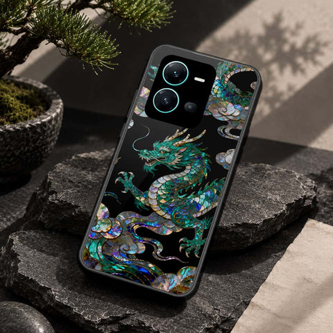 Vivo V25 5G Cover - Pearl Dynasty Series - HQ Ultra Shine Premium Infinity Glass Soft Silicon Borders Case
